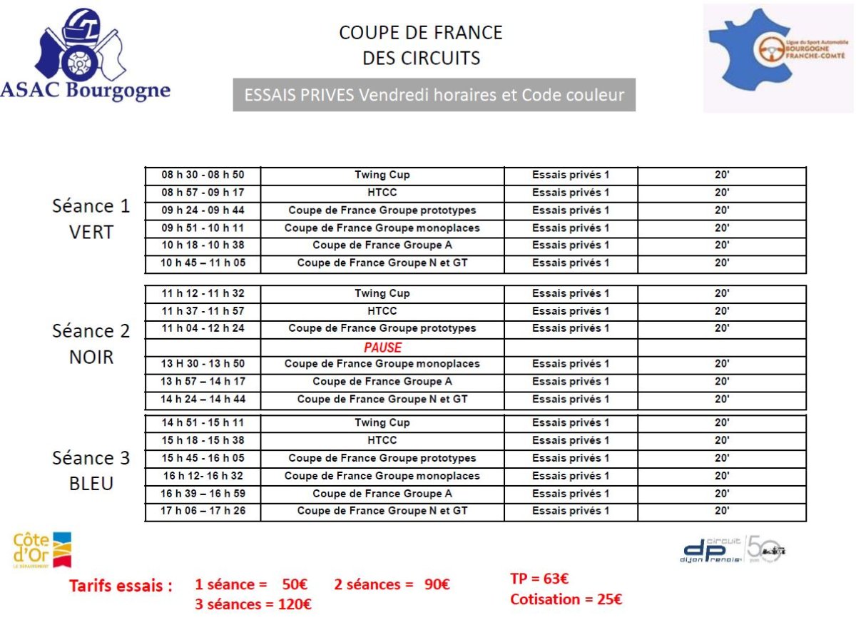 Horaires essais libres vendredi 11novembre Dijon 2022.JPG
